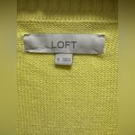Loft Ann Taylor  Puff Sleeve V-Neck Sweater Tee Top Butter Yellow Size XL Photo 2