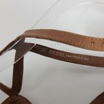 MNG Women's Sandals 36 Brown Leather Barefoot Ankle‎ Strap Slip Photo 9