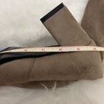 Over the knee stretch vegan suede heeled boots tan Tan Size 6 Photo 5