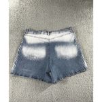 Vintage denim Shorts‎ Women 18 High Rise Two Tone Y2K Grunge Festival Retro Blue Photo 1