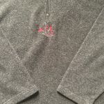 Victoria's Secret Vintage Victoria’s Secret Country Gray Quarter Zip Fleece Sweater L Photo 1