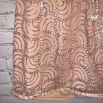 About Us NWT  Peach Sequin Lined Mini Dress Photo 6