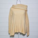 Free People Strawberry Fields Cream Knit Cowl Neck Sweater Size Small, o… Photo 2