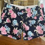 Old Navy  Blue Floral Cotton Chino Shorts Photo 8