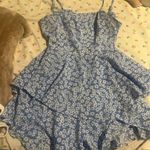 SheIn romper/dress blue with flower Photo 0
