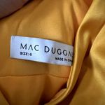 Mac Duggal  Satin A-line gown maxi dress marigold 12404 size 6 UB Photo 6