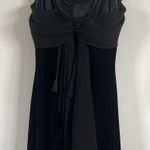 Betsy and Adam Vintage 90s Y2K  black velvet mini dress Photo 5