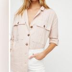Free People Sunshine in my Pocket Utility Style Button Down Size M Photo 0