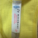NWT Free People Movement Large Free Throw Crop tank Color Optic Yellow ribbed Photo 5