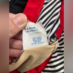 Mystic Vintage Bay strapless white black striped red bow one piece, size medium Photo 10