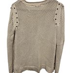 Rock & Republic  Cream Studded
Sweater Size L Photo 3