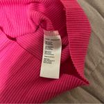 Good American  Bright Pink Ribbed Scoop Neck Tank Top Photo 5