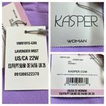 Kasper  New Dress Pants Straight Leg Flat Front Lavendar Women’s Plus Size 22W Photo 7