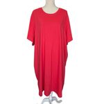 Old Navy  Vintage Crew Neck Mini Tee Shirt Dress Women’s Plus Size 4X Coral Photo 2
