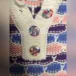 Free People x Find me Now Confetti Crochet Polo Sweater,XL XXL, runs like large Photo 4