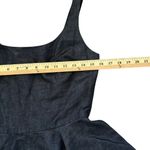 Gap  Fit Flare Ballet Tank Dress Size 2‎ Black Gray Linen Colorblock Fairy Grunge Photo 5