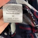Mud Pie Mud‎ Pie Women's Plaid Tunic Top Size M Button Front Long Sleeve Casual Photo 4
