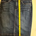 White/ Black Women's stretch jeans skirt. Size L.$35. Photo 1