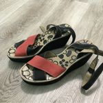 Fly London  Pati Wedge Sandal 38 Red Black Portugal Photo 7
