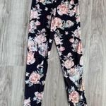 BDG Black Pink Floral Leggings Photo 0