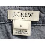 J.Crew Tunic Shirt Dress Long Sleeve Button Down Pocket Blue Size‎ S Photo 5