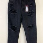 No Boundaries NOBO high rise waist straight relaxed fit distressed jeans junior’s Size 11 Photo 3