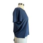 Aerie  Blue Embroidered Back "Beach Bound Lightweight T Shirt Size Large Photo 2