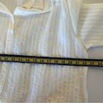 Sage NEW Linen V Neck Shirts Shirt Spring Autumn Casual Long Sleeve White Medium Photo 9