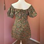 Anthropologie off the shoulder Bust tie with cut-out Cottagecore floral dress M Photo 1