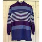 L.L. Beanāvintage purple striped rugby tunic pullover sml Photo 1