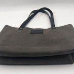 PANHANDLE RED LEATHER COMPANY Logo Branded Gray/Black Double Handles Tote Purse Photo 11