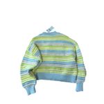 Mango Striped Eyelet Sweater Small NWT Pastel Cottagecore Soft Girl Y2K Cozy Green Photo 1