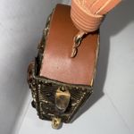 Sam Edelman  Jaded Boho Hippie Fringe Gypsy Leather Metal Handbag Clutch Read! Photo 6