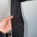 Edikted NWOT  Sheer Long Sleeve Crop Top Photo 2