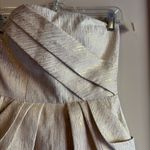 Max and Cleo Elegant Gold Strapless Dress Photo 2