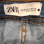 ZARA Light Blue Flare Jeans Photo 5