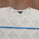 American Eagle  Womens Cream Beige Crewneck Sweater Textured Knit Size Large Photo 6
