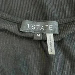 1. State  V-Neck Chiffon Short Flutter Sleeve black Top in size medium Photo 3