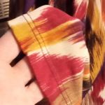 Maggie Barnes  Ikat Print V Neck Kaftan Top Tunic Blouse Plus Size 5X Photo 2