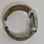 Geneva women’s cuff bracelet watch quartz 28mm silver tone case bracelet size 6” Photo 5