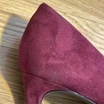 ZARA  Burgundy Suede Heels - Size 37 (6.5) Photo 6