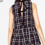 ZARA Trafaluc Collection Plaid Tie Back Tank Top (XS) Photo 1