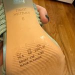 Stuart Weitzman Women’s 6 Suede Twist Block 75 Block Sandal Heel Teal Green Photo 2