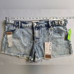 Project Rebel Mid Rise Mini Cut Off Denim Shorts Size 15 Blue Photo 2
