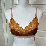 Free People We Are HAH Women’s Lounge Bralette Milk Chocolate Lace Trim Size XS Photo 0