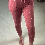 Thread and Supply : Triangle Patterned Rust Jogger Lounge Pants Photo 0