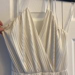 Easy Street Vintage  Fashion New York white pleated dress low V‎ size 9 Photo 3