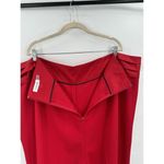 Calvin Klein Pant Women 24W Red Straight Leg Formal Business Mature Plus Size Photo 4