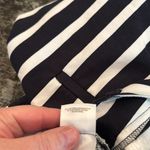 Anne Klein  Navy/White Striped Scalloped Hem Shorts 5" Inseam Size 6 Photo 4