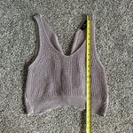 Lulus Let's Get Away lilac purple knit cropped low-back tank top size M Photo 8